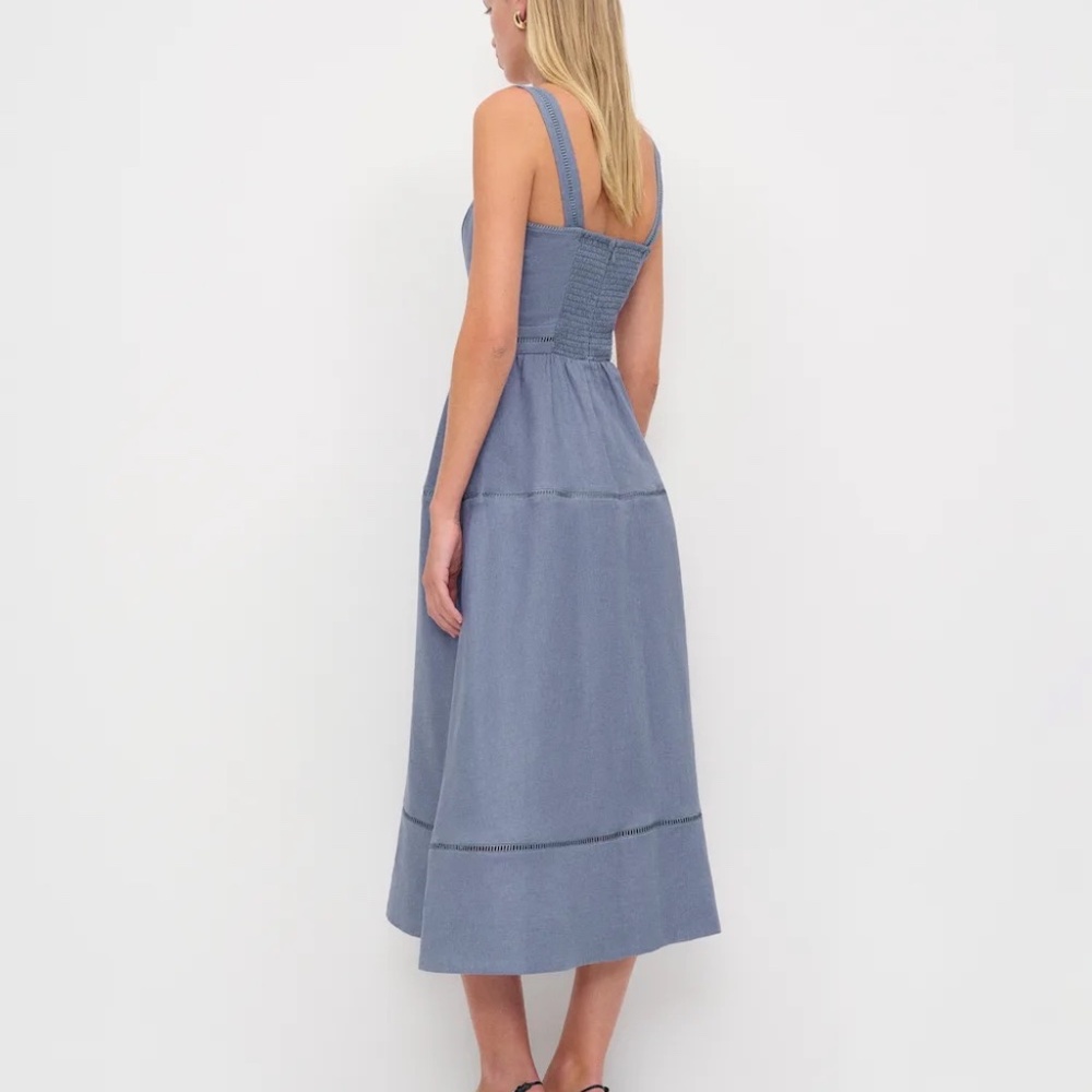 Everett Linen Dress (Petite) Sz 12 - Picture 4 of 9